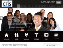 Tablet Screenshot of cfisagents.com